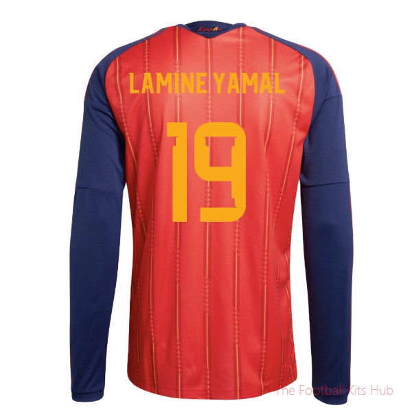 [EFS] 2026/27 Spain Long Sleeve Home Shirt (Lamine Yamal 19)