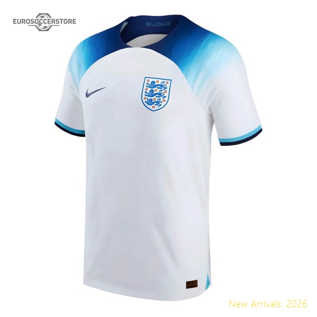 England 2022 Home Jersey Shirt Football Fan Apparel Match Day Essential