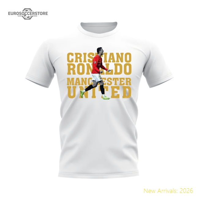 Premium Cristiano Ronaldo Manchester United Player Tee (white)