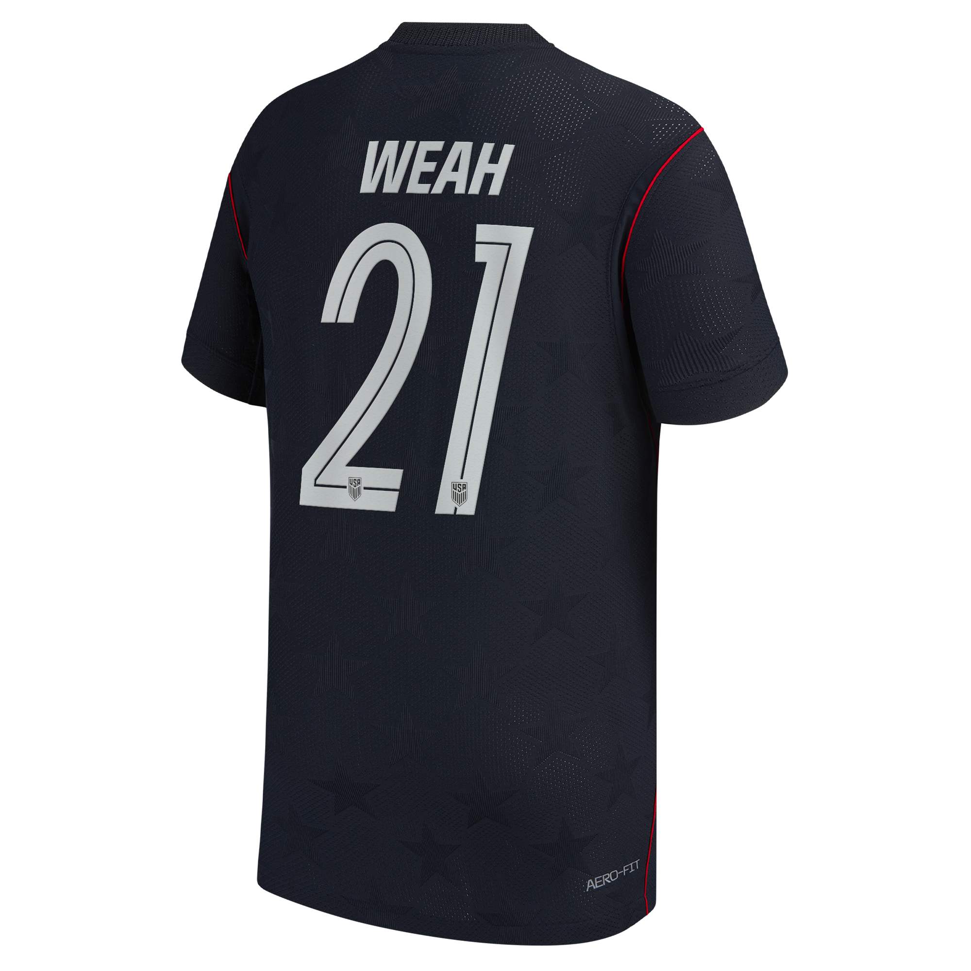 [ESK] Timothy Weah USMNT Youth 2026 Away Match Authentic Jersey - Blue
