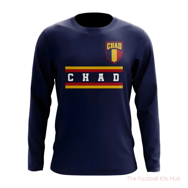 Chad Core Football Country Long Sleeve T-Shirt (Navy)