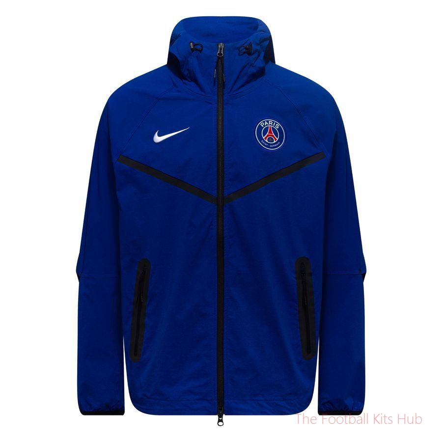 Paris Saint Germain Jacket Tech Woven Windrunner Anthem - Old Royal/White