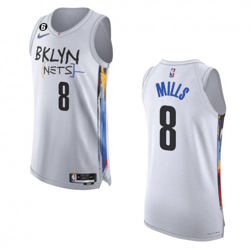 Nike Nets White Brooklyn Nets #8 Jersey - Discounted Basketball Jersey