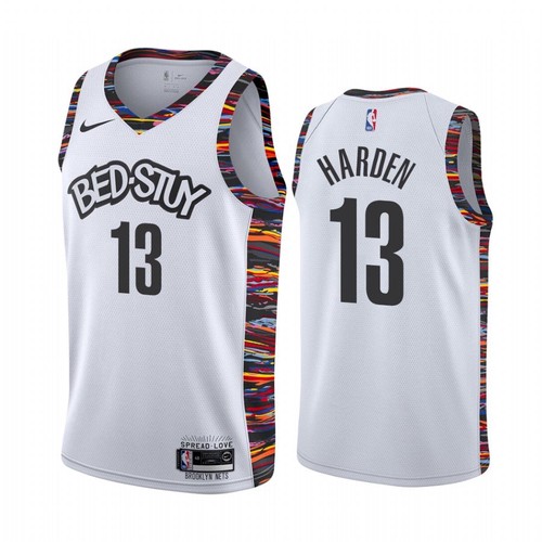 BKN James #13 Limited Stock Authentic Jersey Retro Style Basketball