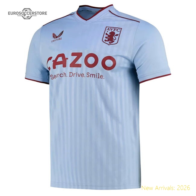 2022-2023 Aston Villa Away Official Jersey Watkins Adidas Climacool
