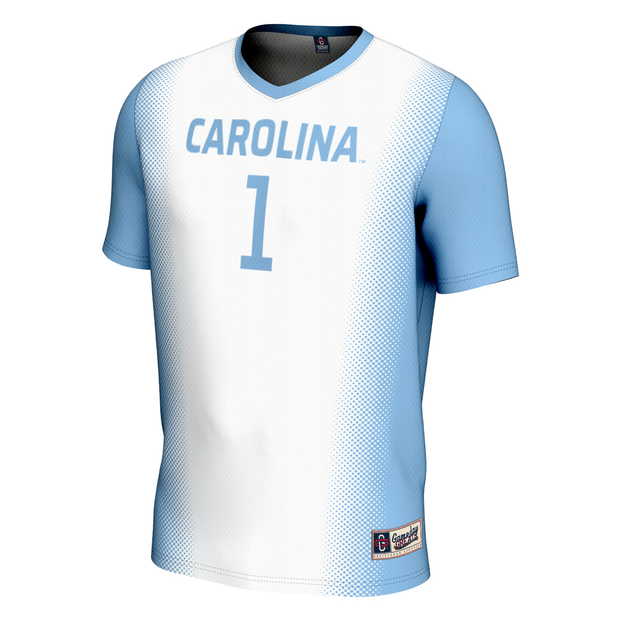 [NJP] North Carolina Tar Heels GameDay Greats Youth Women's Soccer Lightweight Fashion Jersey - White