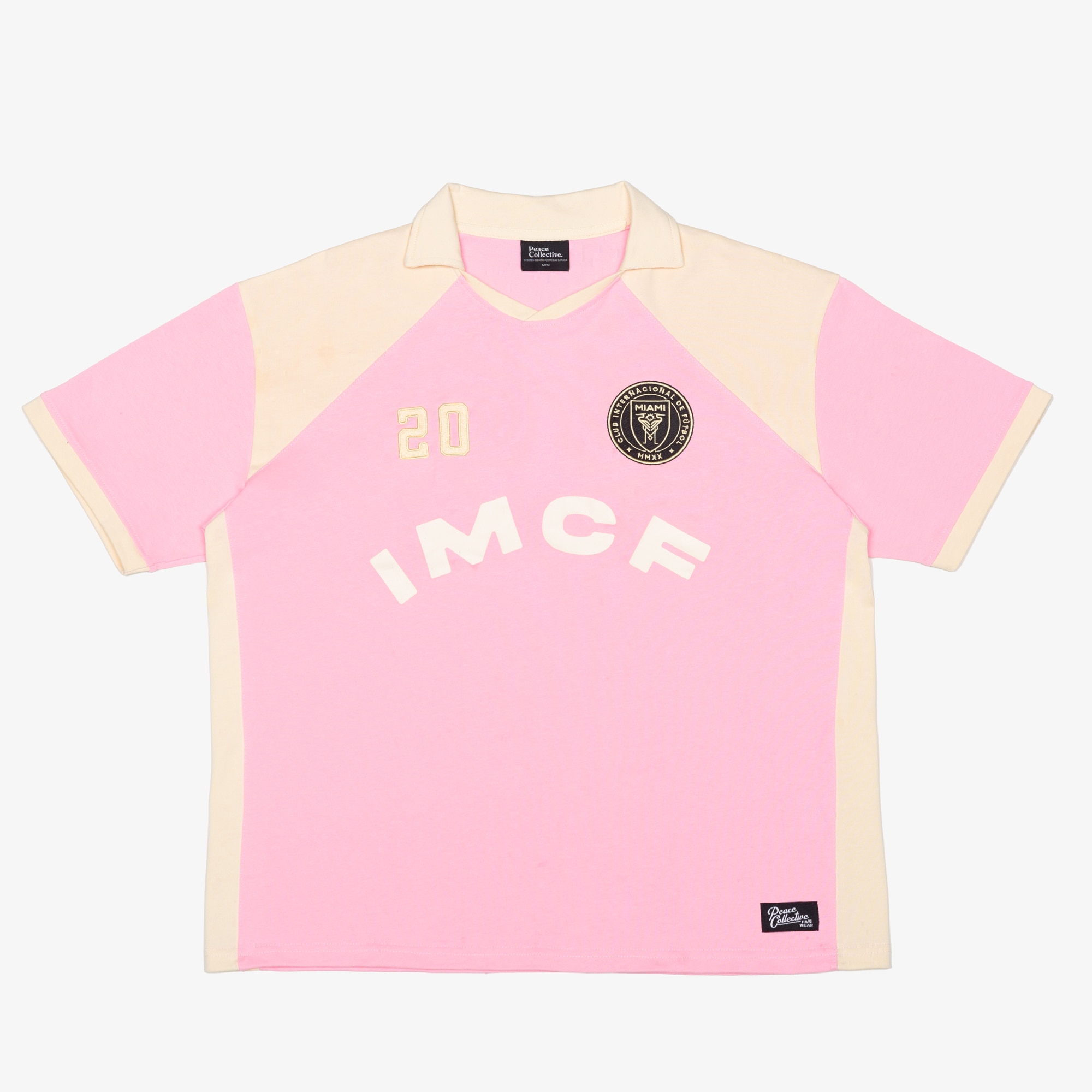 [SJH] Inter Miami CF Peace Collective Unisex Color Block Fashion Jersey Top - Pink