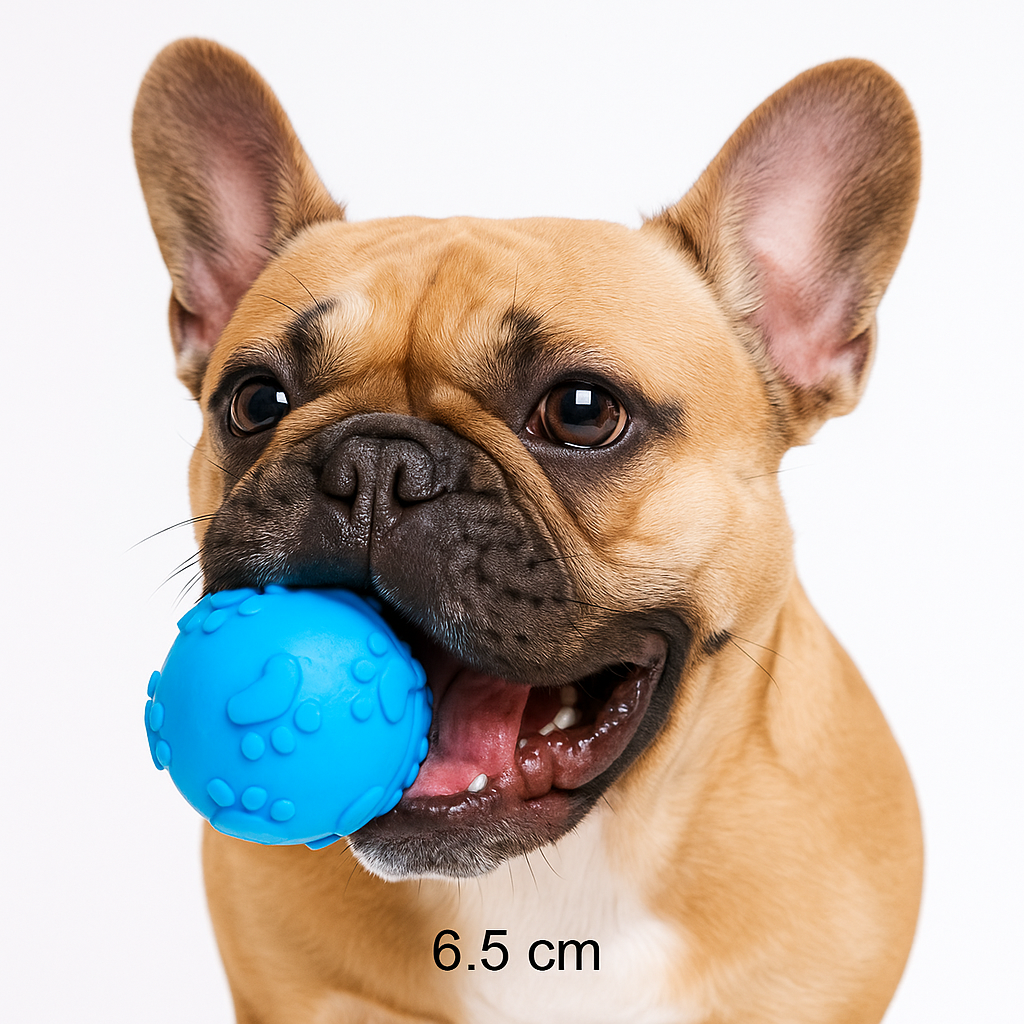 Spiklet Frenchie Spiked Chew Toy – Teeth Cleaning Squeaky Dog Toy