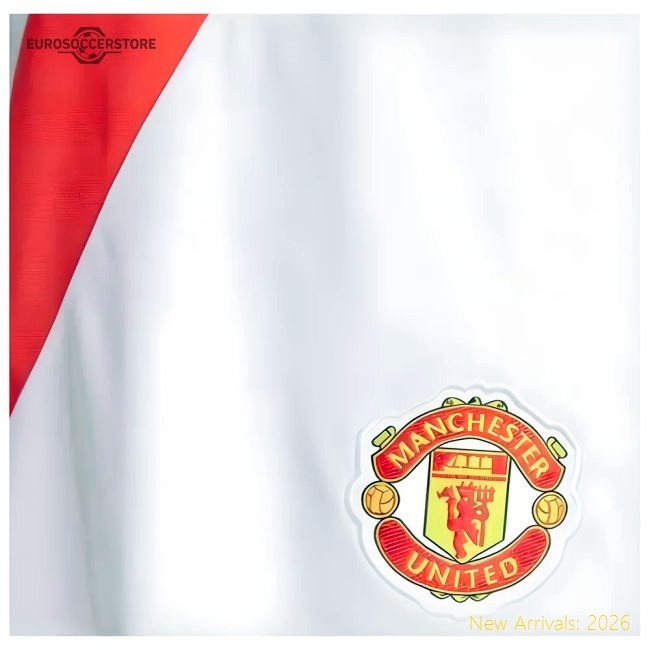 Official 2024-2025 Man Utd Home Shorts (white) - Premium Quality