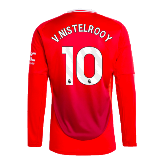 2024-2025 Man Utd Long Sleeve Home Top (V.Nistelrooy 10)