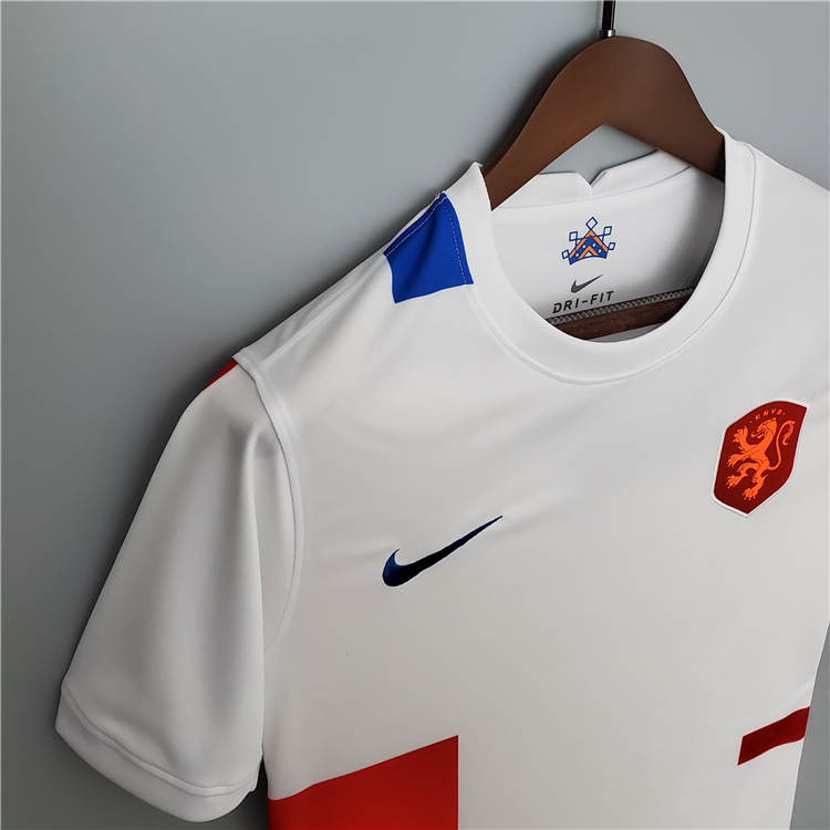 2022 Netherlands Soccer Shirt Away White Football Shirt - Official