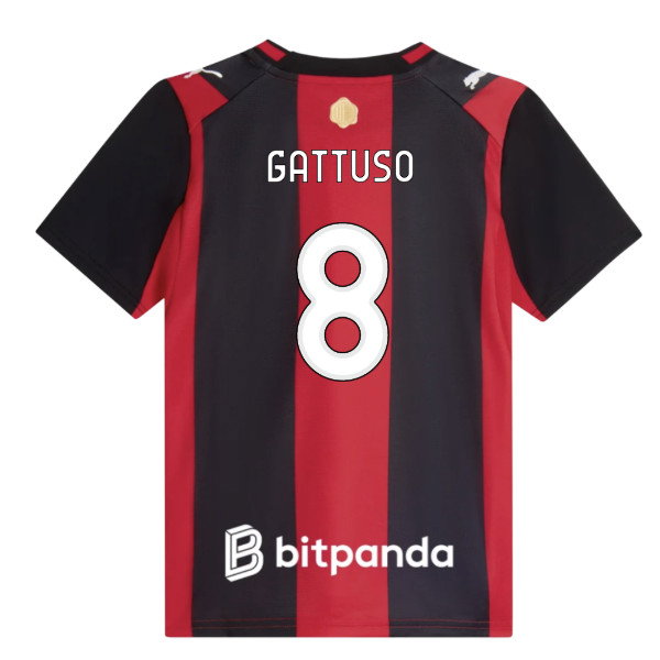 [DDJ] 2026-2027 AC Milan Home Shirt (Kids) (Gattuso 8)