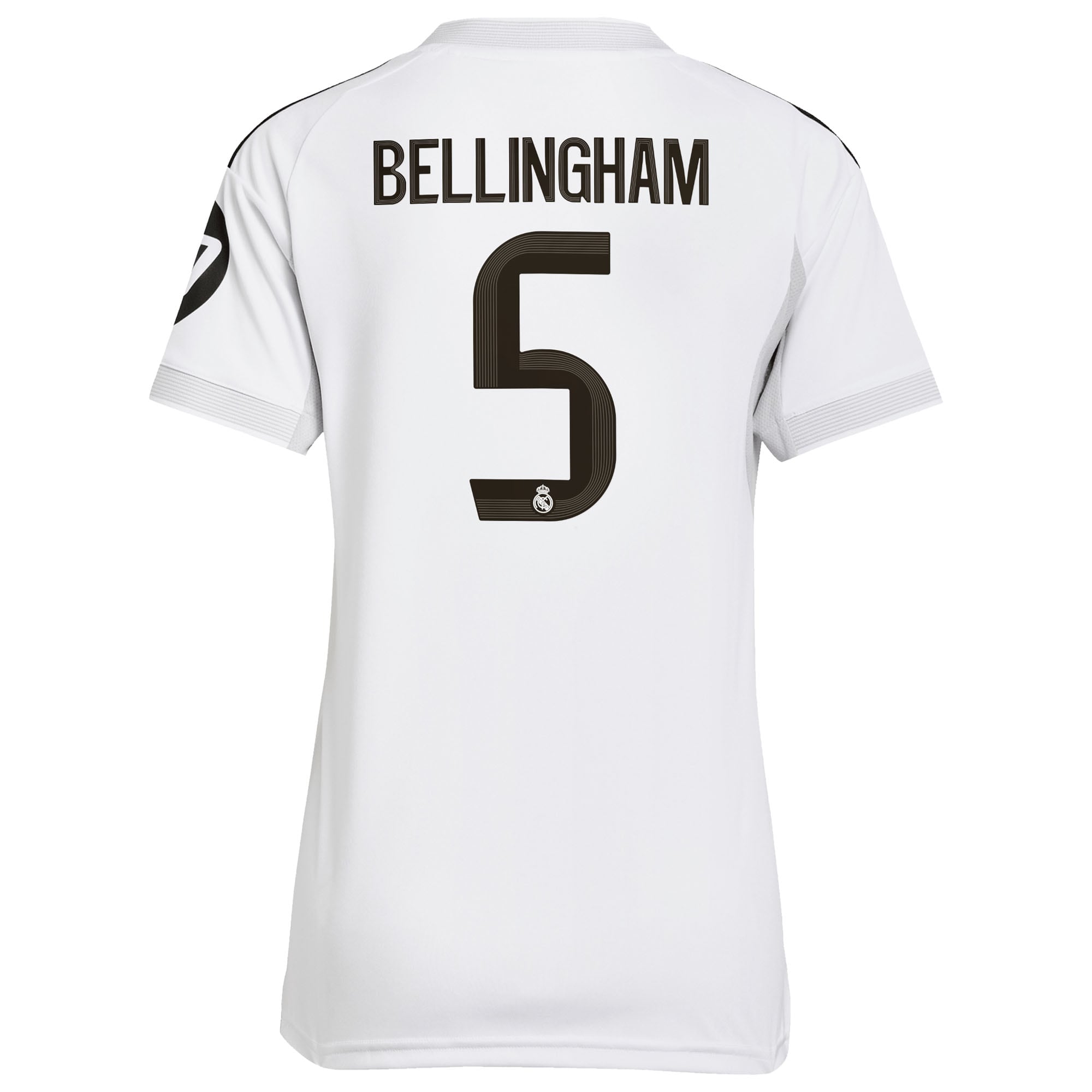 [SJH] Jude Bellingham #5 Real Madrid Women's 2025/26 Home Replica Jersey - White