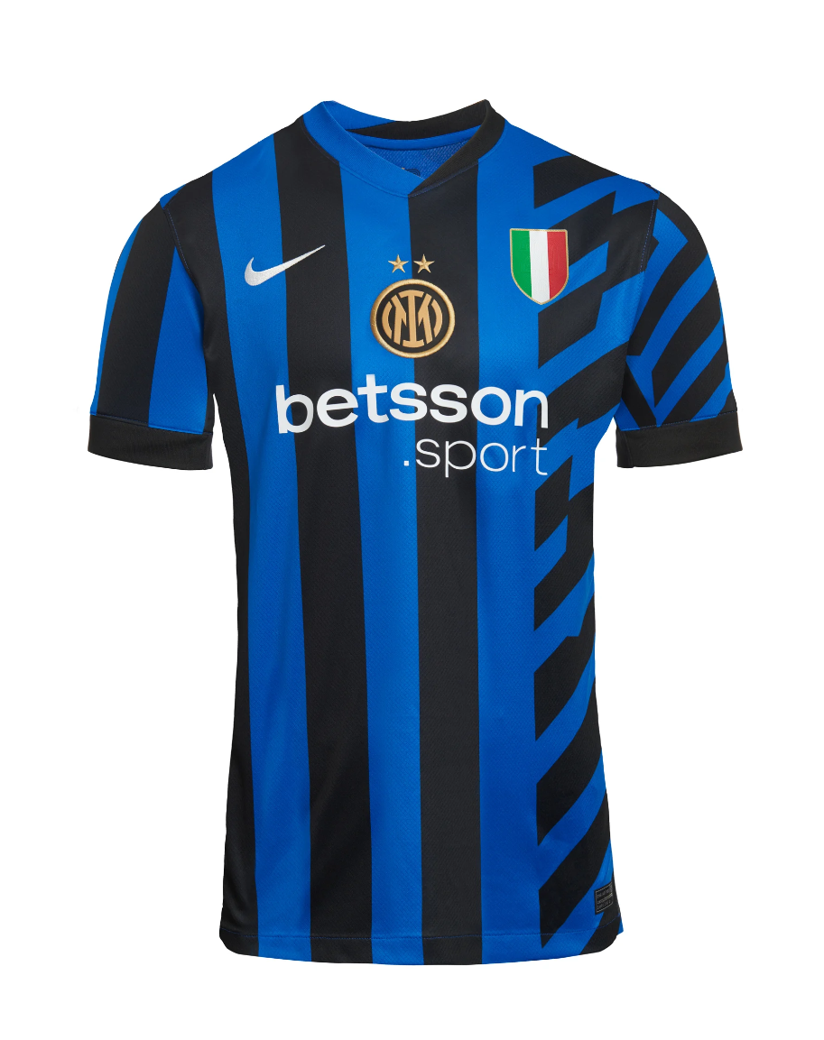 Inter Milan's 24-25 Season Home Jersey Featuring ÇALHANOĞLU with Number 20