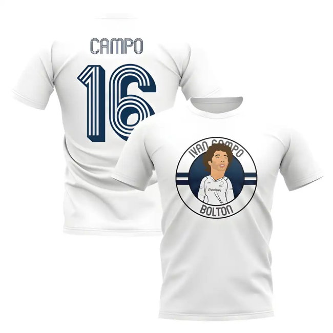 Ivan Campo Bolton Illustration supporter T-Shirt (Men