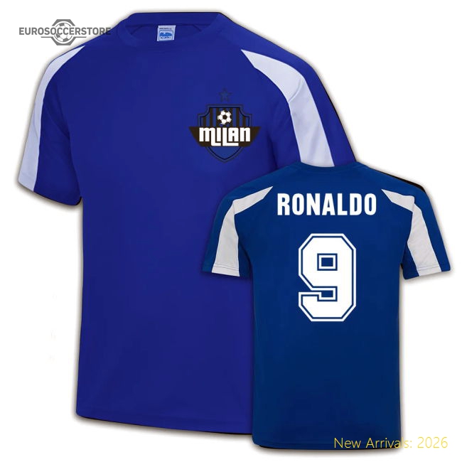 Ac Milan Deluxe Ronaldo Training Jersey Lightweight Moisture-wicking