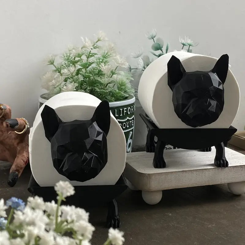 Black White Abstract Dog Plastic Decor For Dog Lovers | Premium Quality