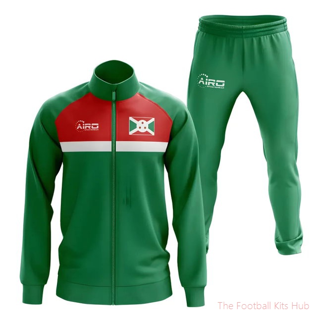 Men Burundi Concept Football Tracksuit (Green)