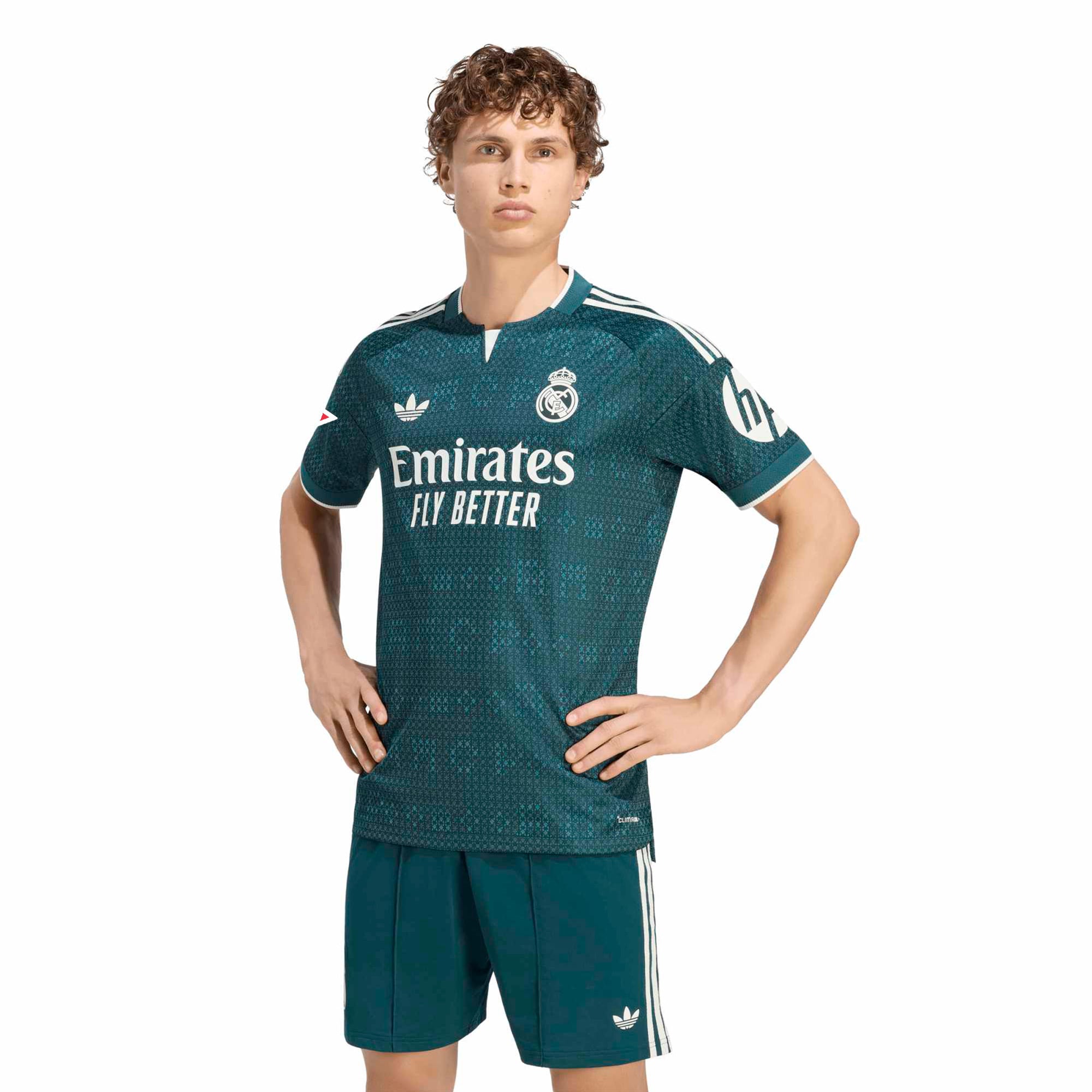 [JED] Youth Real Madrid 2026/27 Away On-Field Authentic Patch Jersey - Green