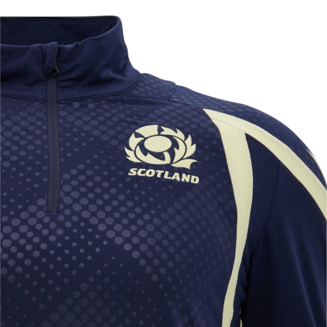 2026-2027 Scotland Rugby Training 1/4 Zip Top (Navy)