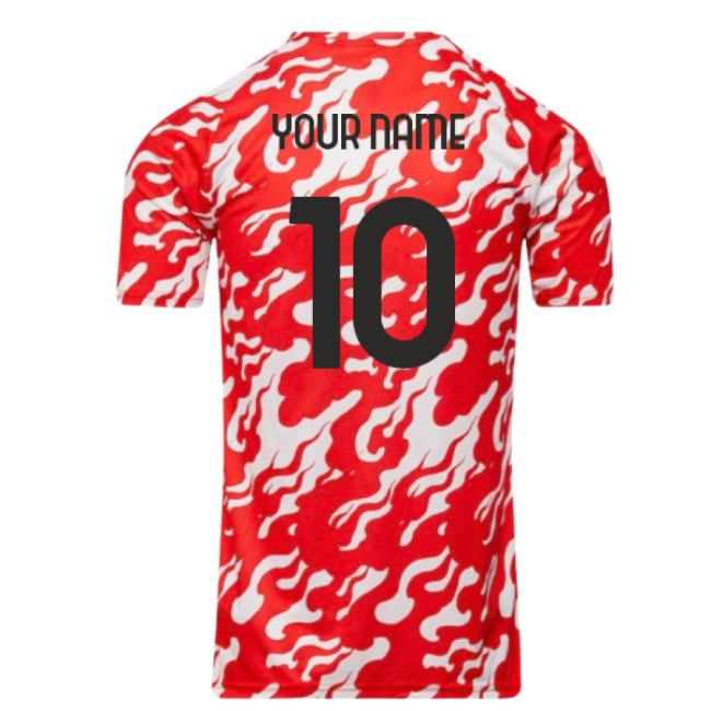 Premium 2025-2026 Ac Milan Warm Up Jersey (White) (Your Name)