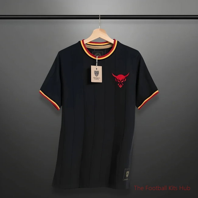 Vintage Belgium Le Diable Black Soccer Jersey