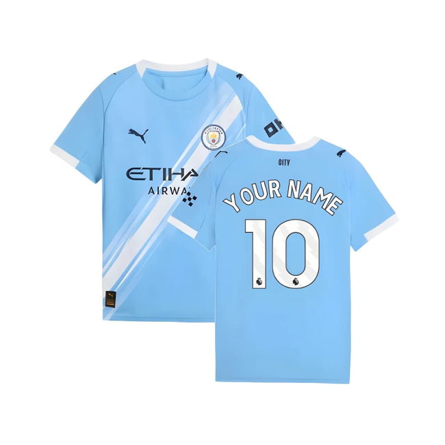 Durable 2025-2026 Man City Home With Modern Design - True To Size