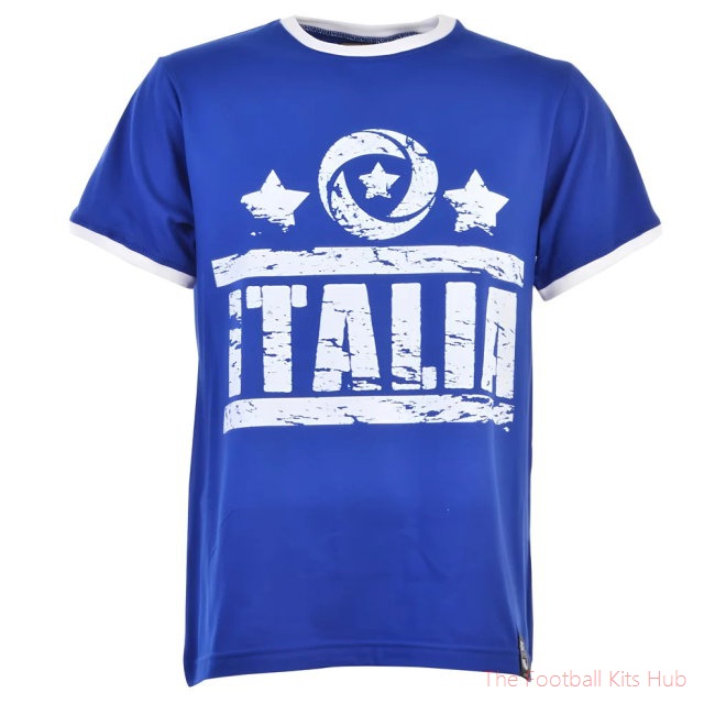 Italia T-Shirt - Royal/White Ringer