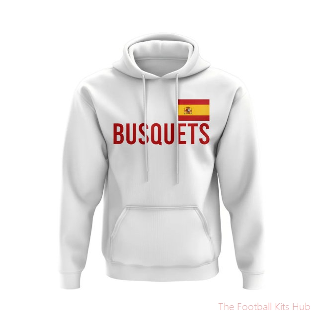 Sergio Busquets Spain Name Hoody (White)