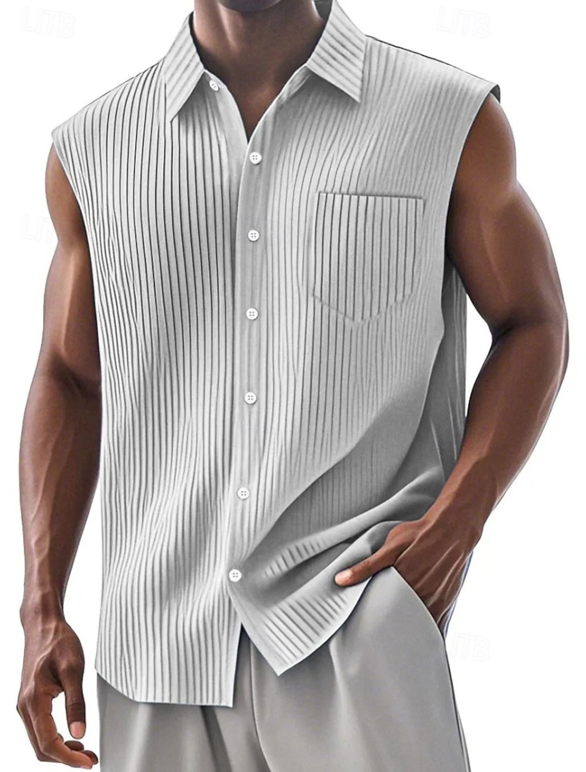 Men's Shirt Button Down Casual Corduroy Blue Black White Red Green