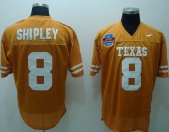 Men's Texas UT #8 Shipley Orange Orange 2024 match worn official