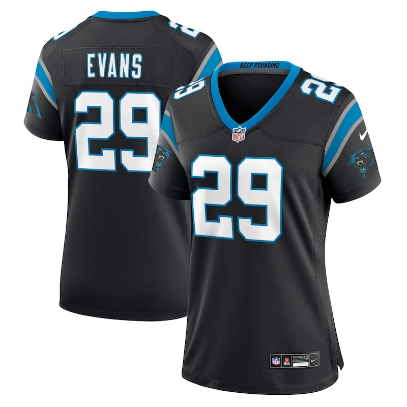 None Akayleb Evans Carolina Panthers Budget-Friendly Game Jersey