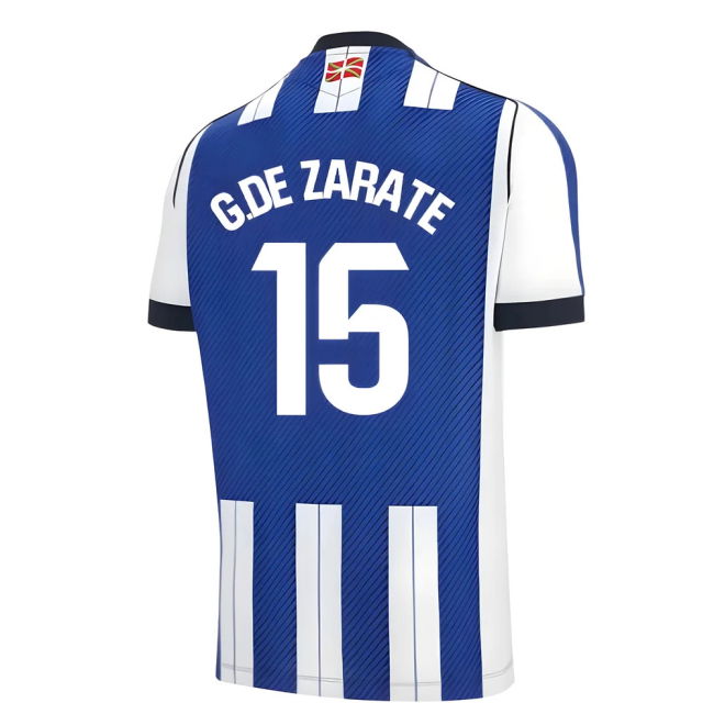 2025-2026 RS Home Football Shirt (G.De Zarate 15) Durable Stitching