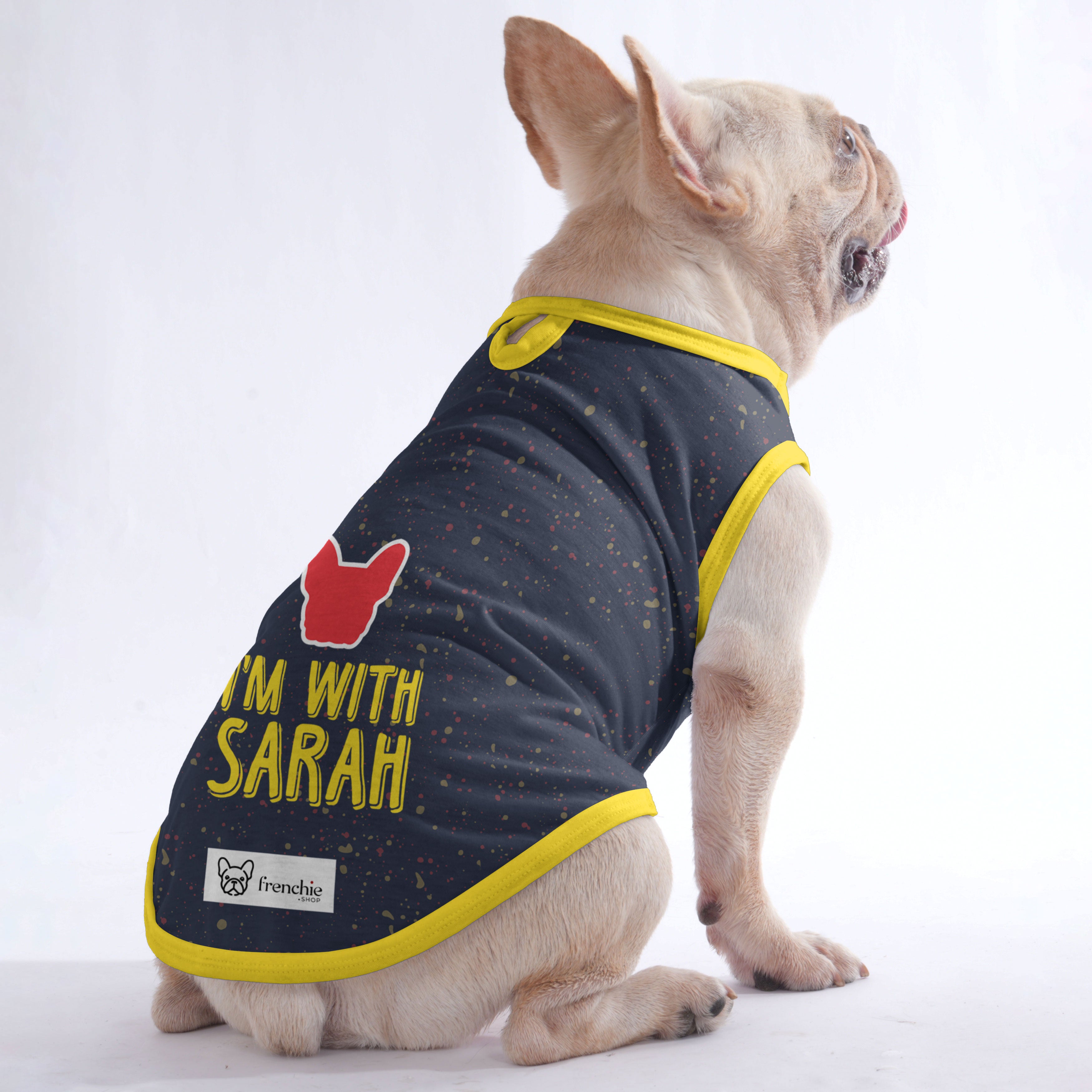 Fashion-Forward Personalized Shirt For Frenchies With The Owner's Nam...
