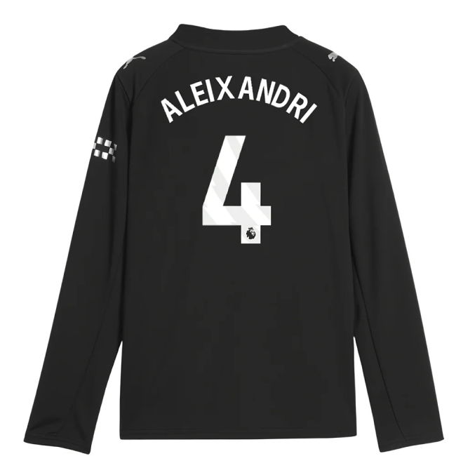 Football Man City Long Sleeve Away Shirt Kids Aleixandri #4 Elite ...