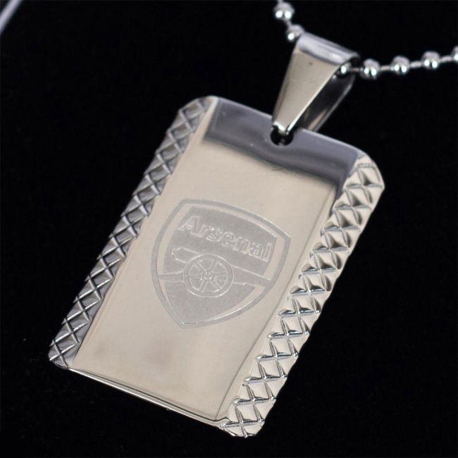 Arsenal FC Patterned Dog Tag & Chain (Limited Edition)