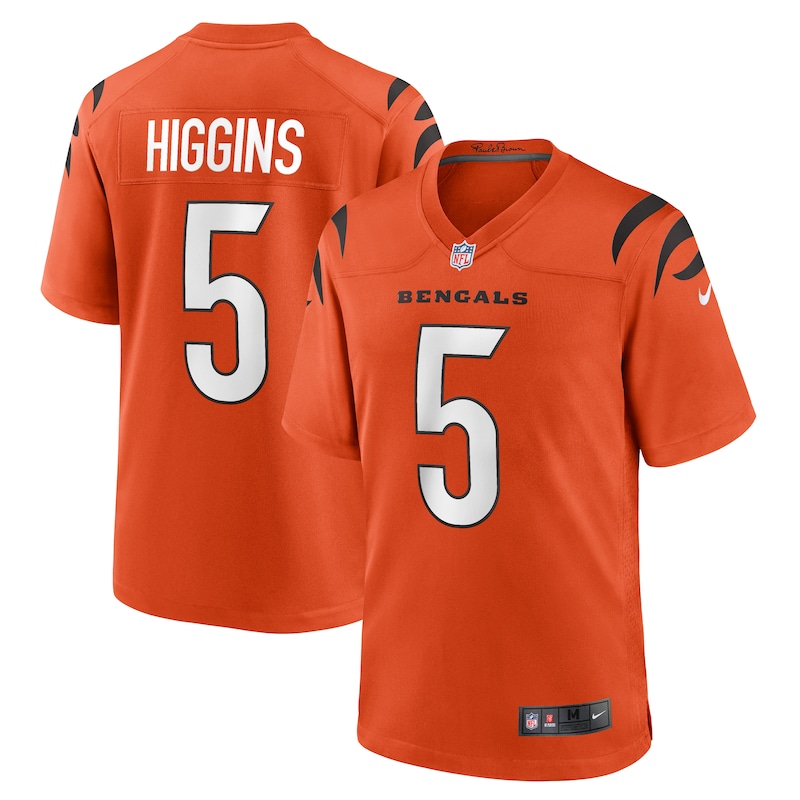 None Tee Higgins Cincinnati Bengals Powerhouse Team Game Jersey