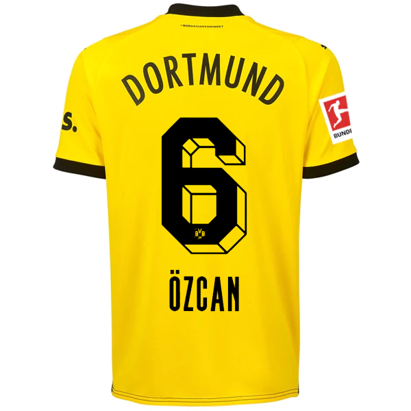 Borussia Dortmund Ozcan 2023-2024 Bun Home Jersey – Authentic Shirt