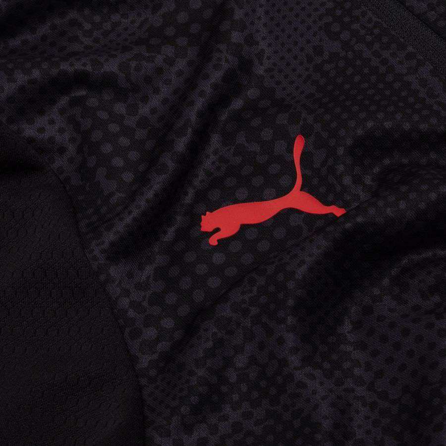 Milan Training Shirt 1/4 Zip - PUMA Black/For All Time Red Kids