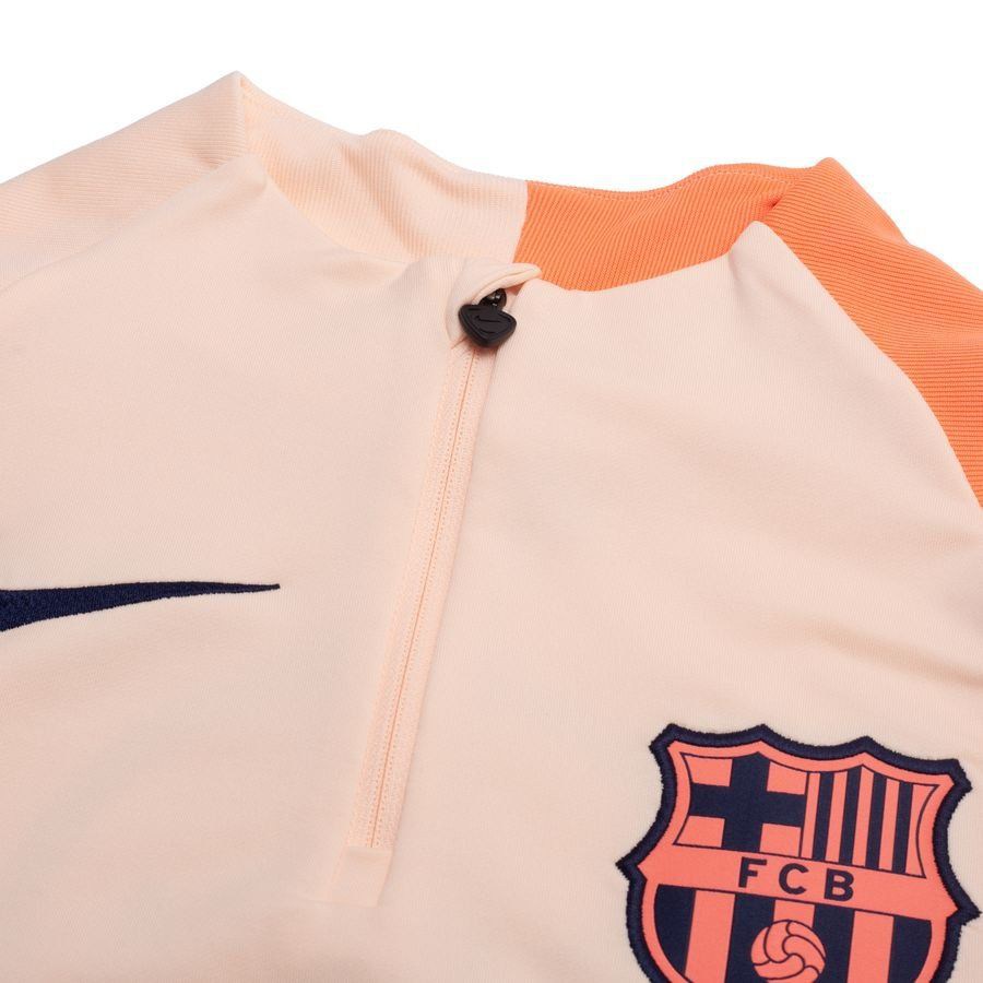 Barcelona Training Shirt Dri-FIT Strike Drill 3rd - Crimson Tint/Bright Mango/Midnight Navy