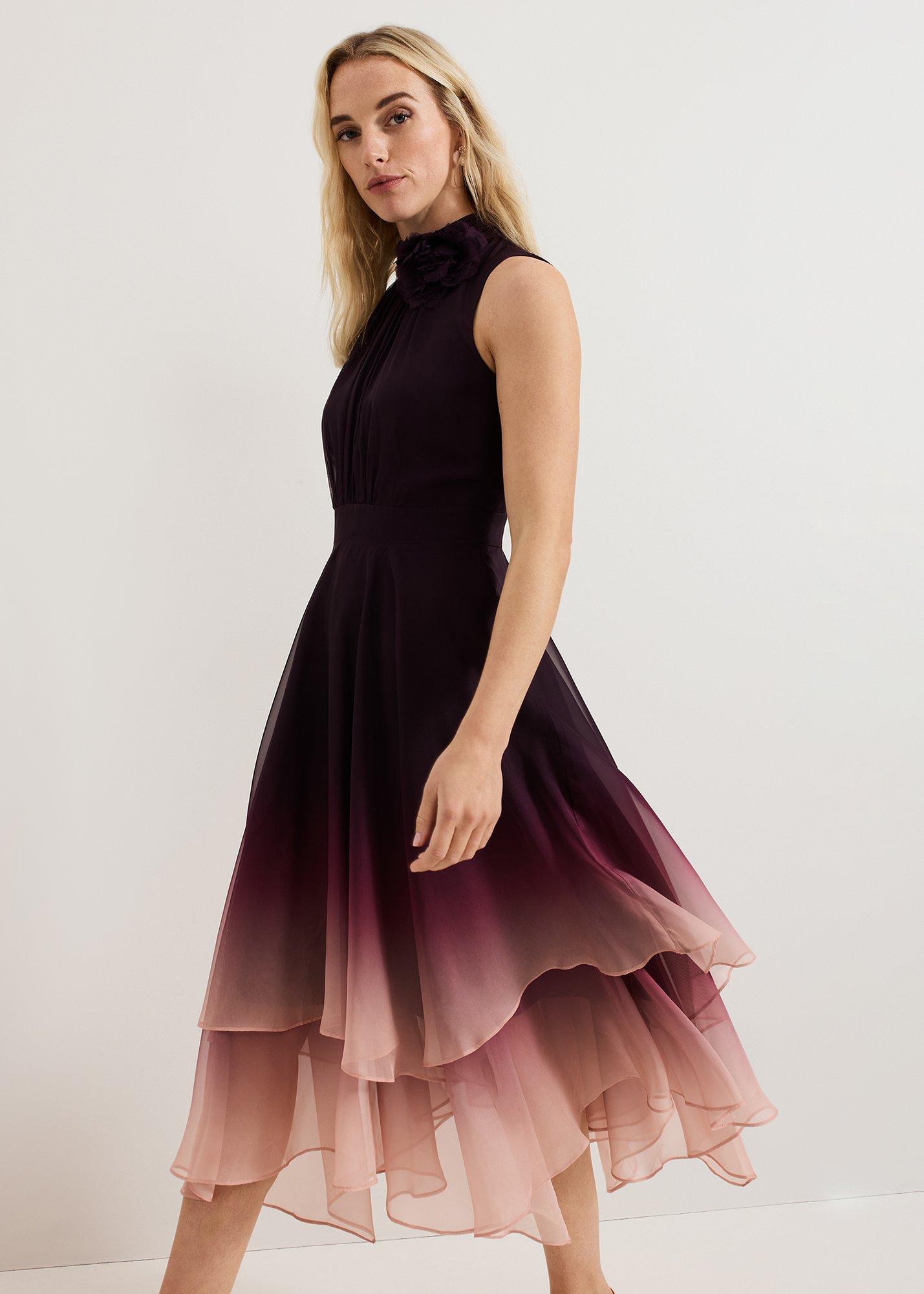 Maybel Ombre Corsage Chiffon Dres
