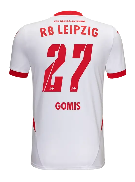 RB Leipzig 24-25 Season Home Jersey with GOMIS 27 Printing
