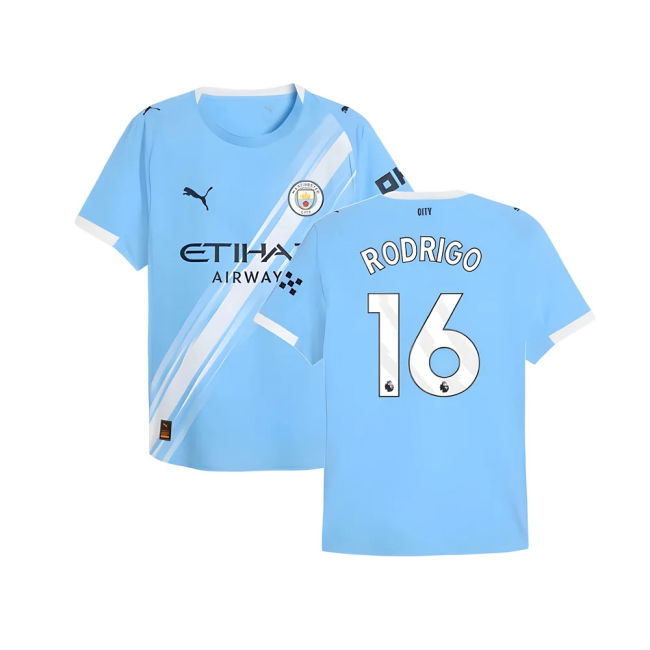 Elite Performance True Football Man City Authentic Home Shirt Rodr...