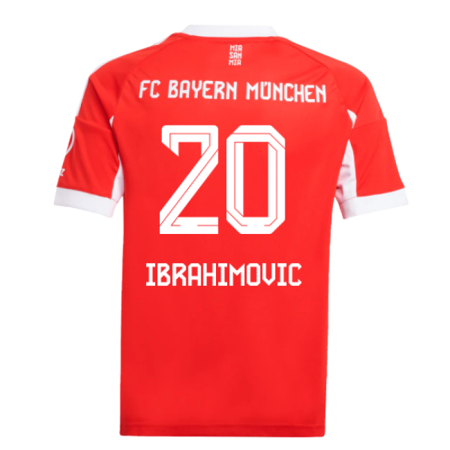 2025-2026 Home Shirt by Bayern Munich (Junior