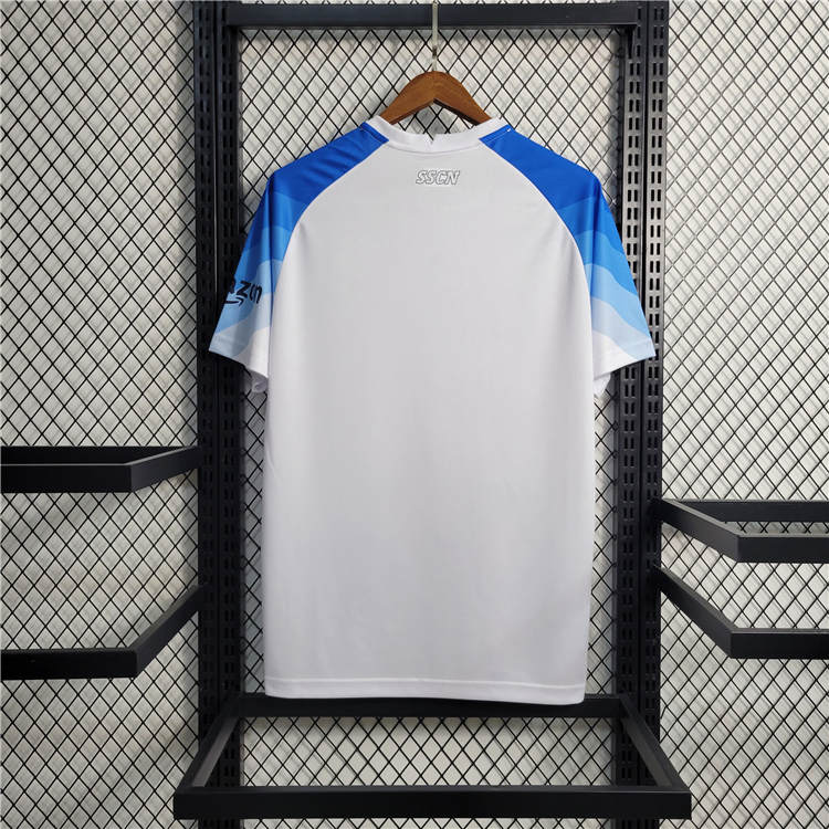 Professional Grade Napoli 2324 Soccer Shirt Champion Edition White