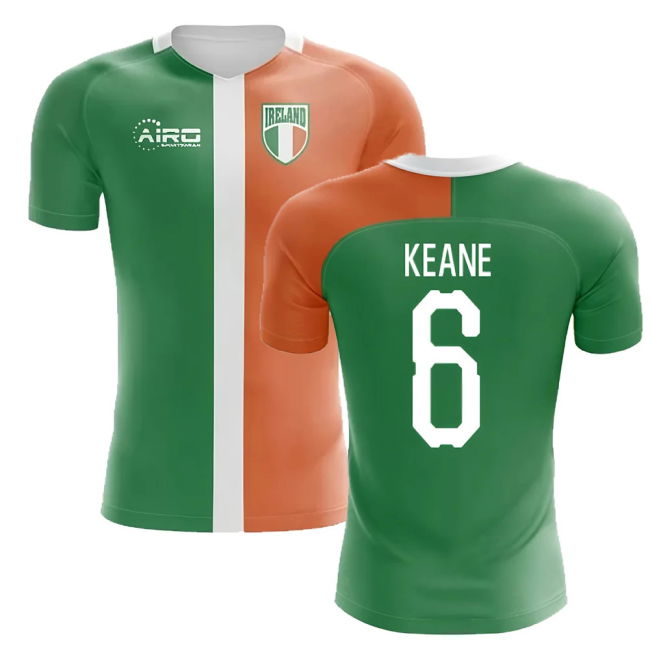 National 2025-2026 Ireland Flag Concept Football Shirt (Keane 6)