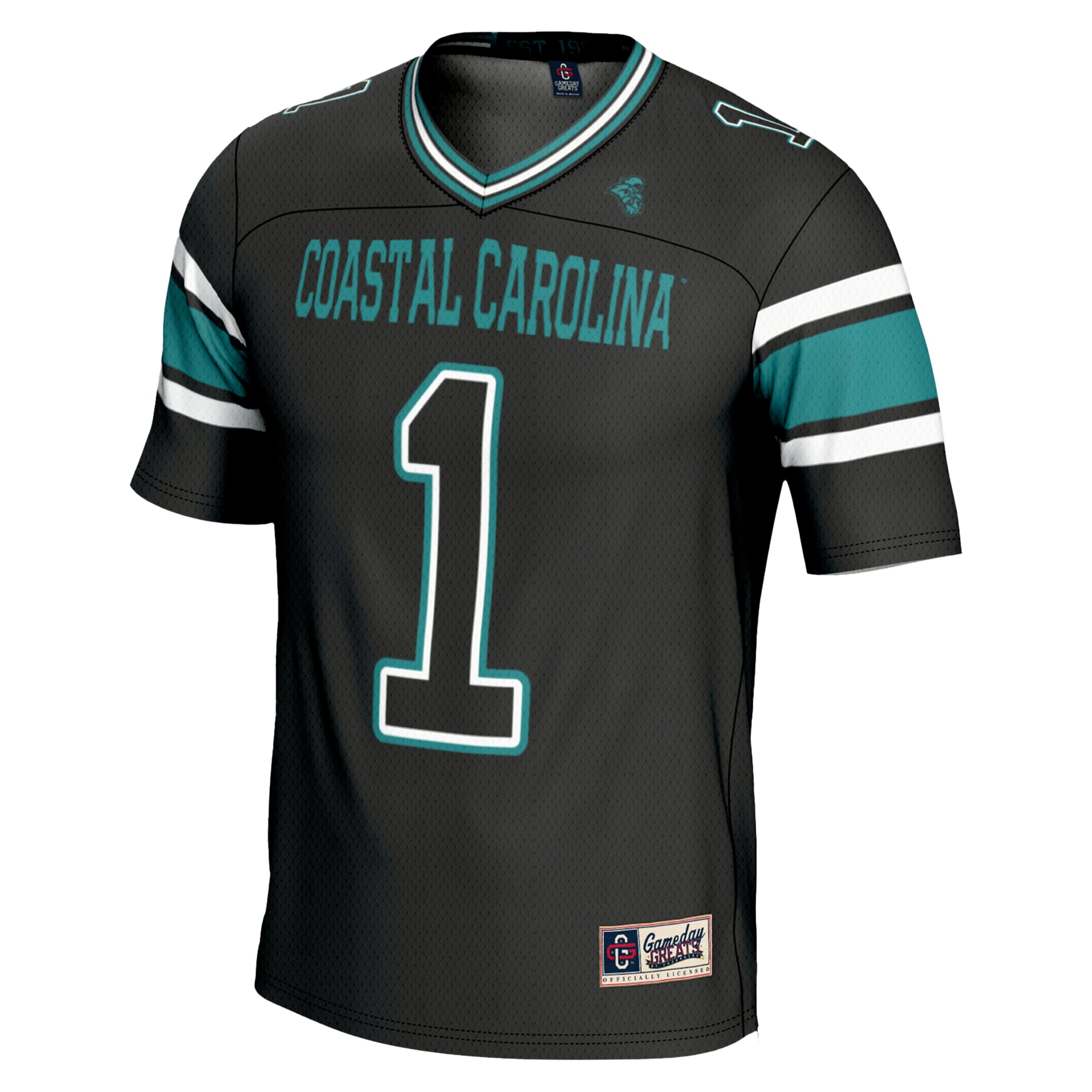 #1 Coastal Carolina Chanticleers GameDay Greats Endzone Football Jersey - Black