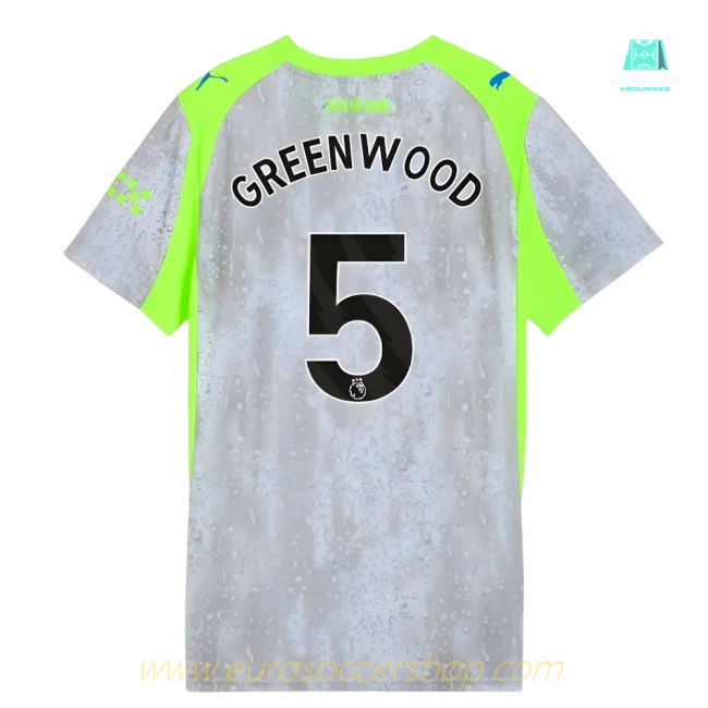 2025-2026 Man City Third Shirt (Womens) (Greenwood 5)