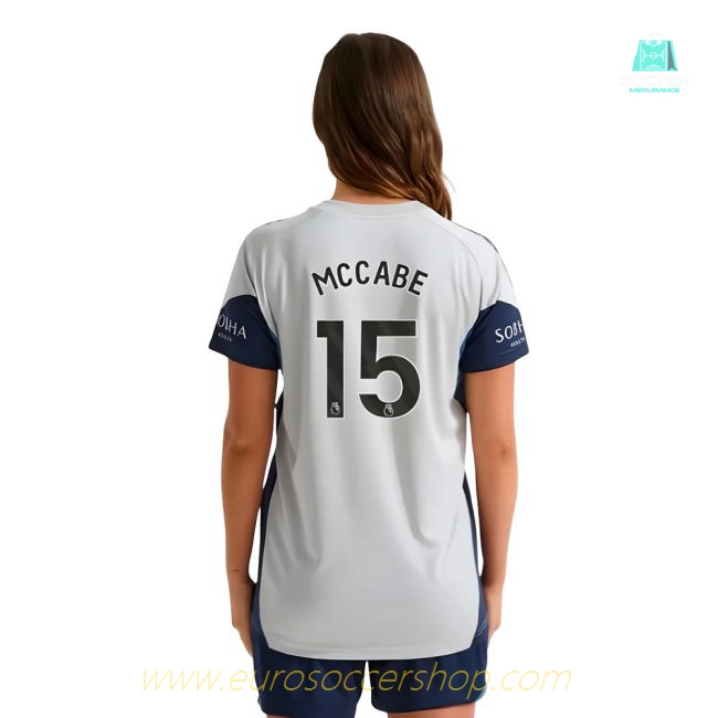 2025-2026 Arsenal Training Shirt (Grey Two) - Womens (McCabe 15)