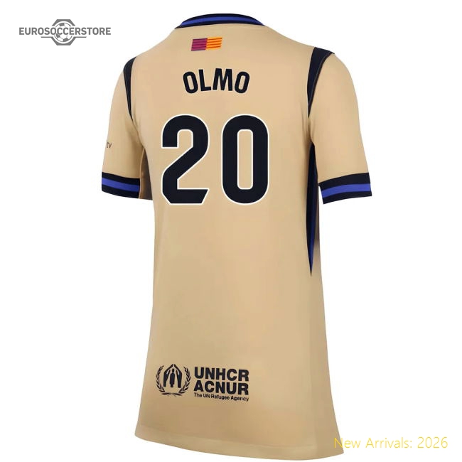 2025-2026 Barca Second Jersey (kids) (olmo 20) - Collectors Item